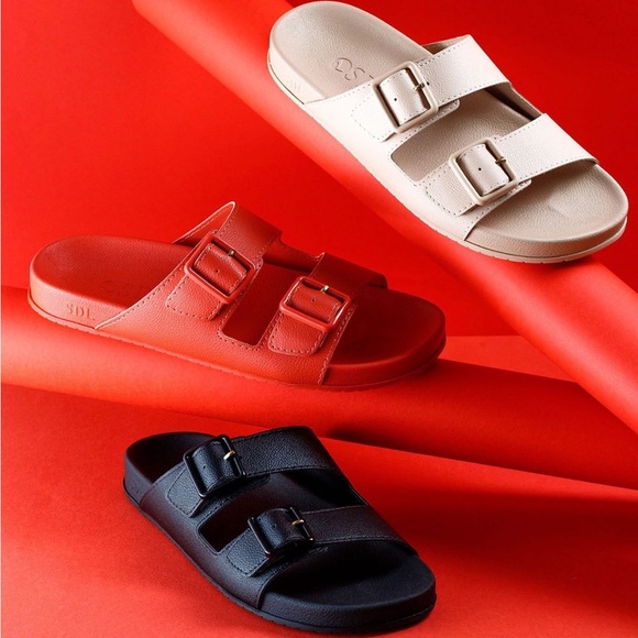 Birkenstock style double buckle sandals - Picture 1 of 12